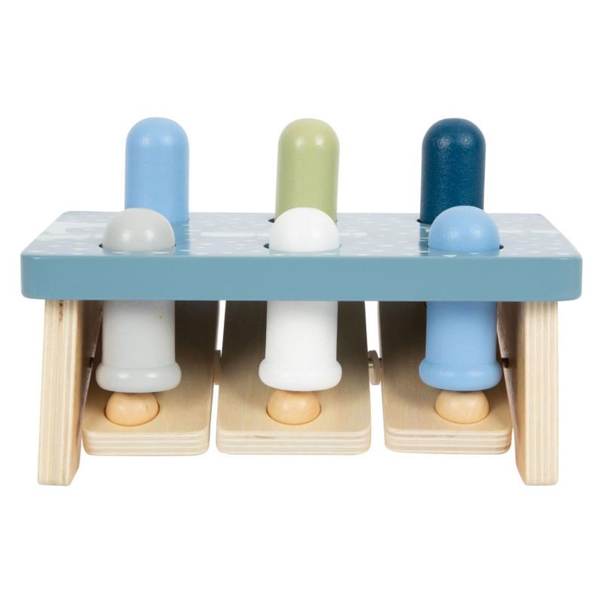 Voir la diapositive 4 : SMALL FOOT Small Foot - Wooden Hammer Bench Arctic, 2 pcs. 12448
