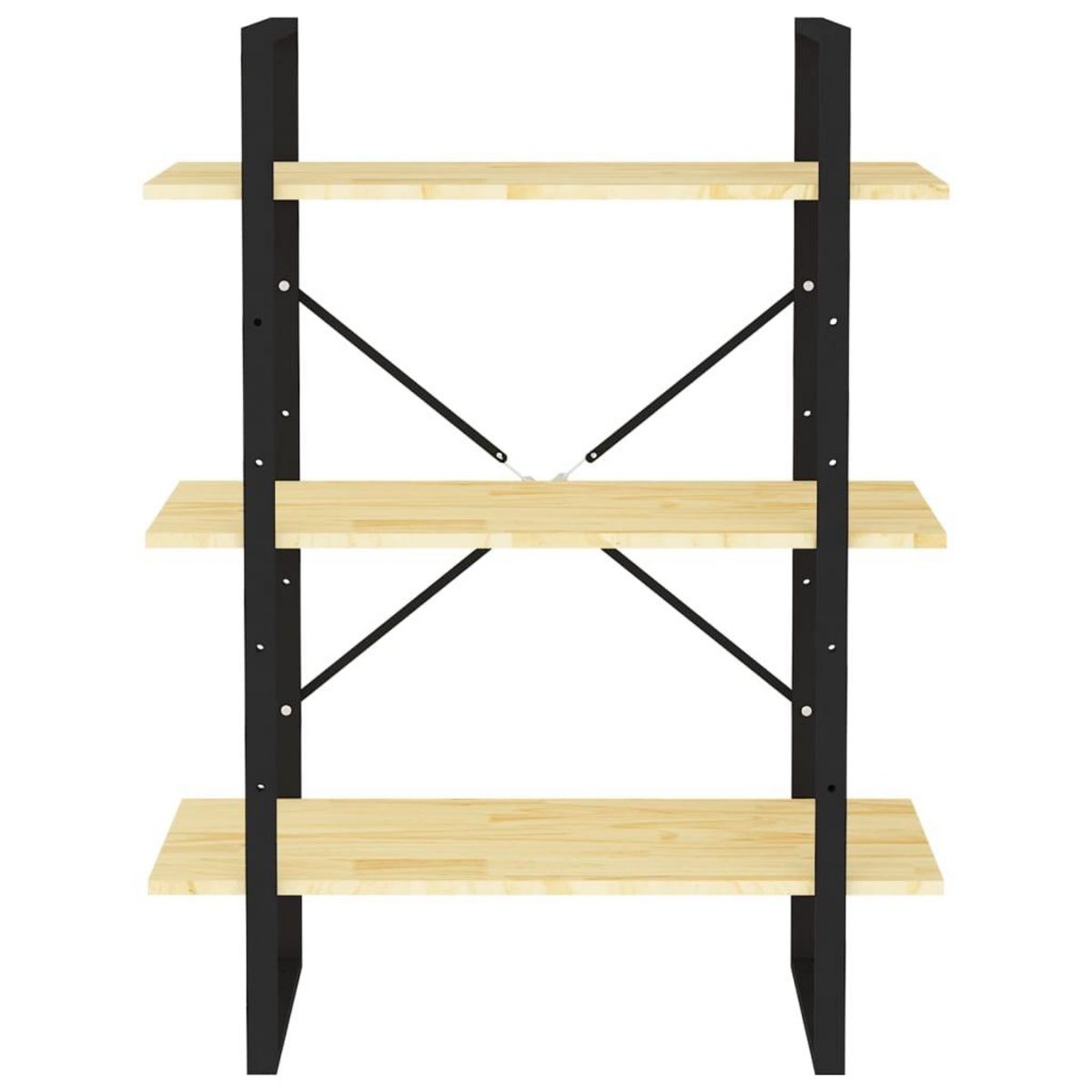 VIDAXL Bibliotheque a 3 niveaux 80x30x105 cm Bois de pin massif