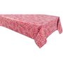 Voir la diapositive 1 : HABITABLE Nappe en toile cirée rectangulaire Eloa - 140 x 250 cm - Rouge