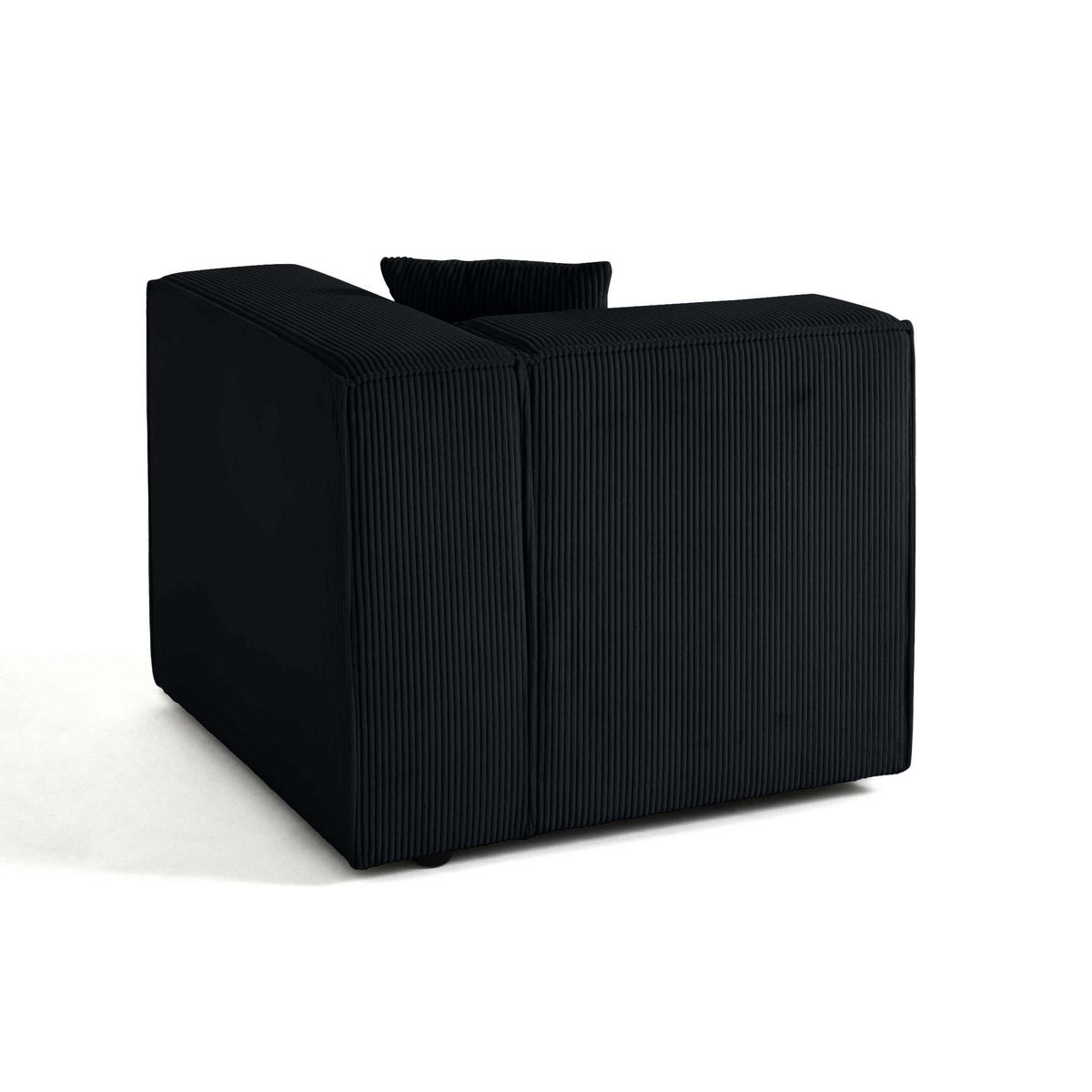 LISA DESIGN Arty - module d'assise droit - en velours côtelé