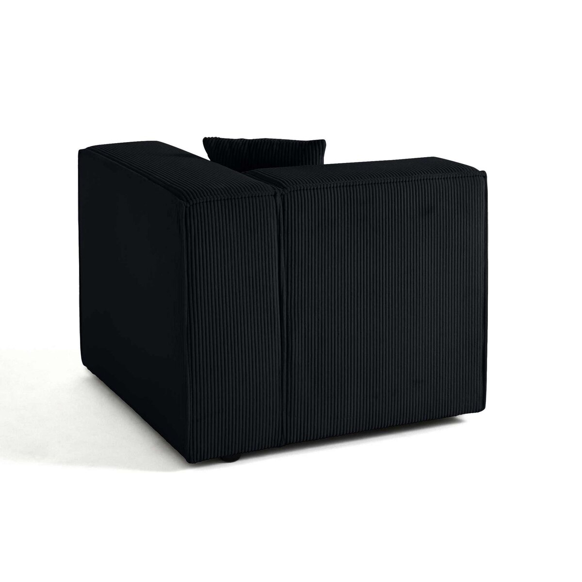 LISA DESIGN Arty - module d'assise droit - en velours côtelé