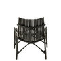 Voir la diapositive 2 : Paris Prix Fauteuil Design en Rotin  Margery  84cm Noir