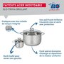 Voir la diapositive 3 : ELO Ensemble de 4 Poêles de cuisson 20, 24, 28 et 32 cm et 2 faitouts 12 et 24 cm Elo Prima Brillant