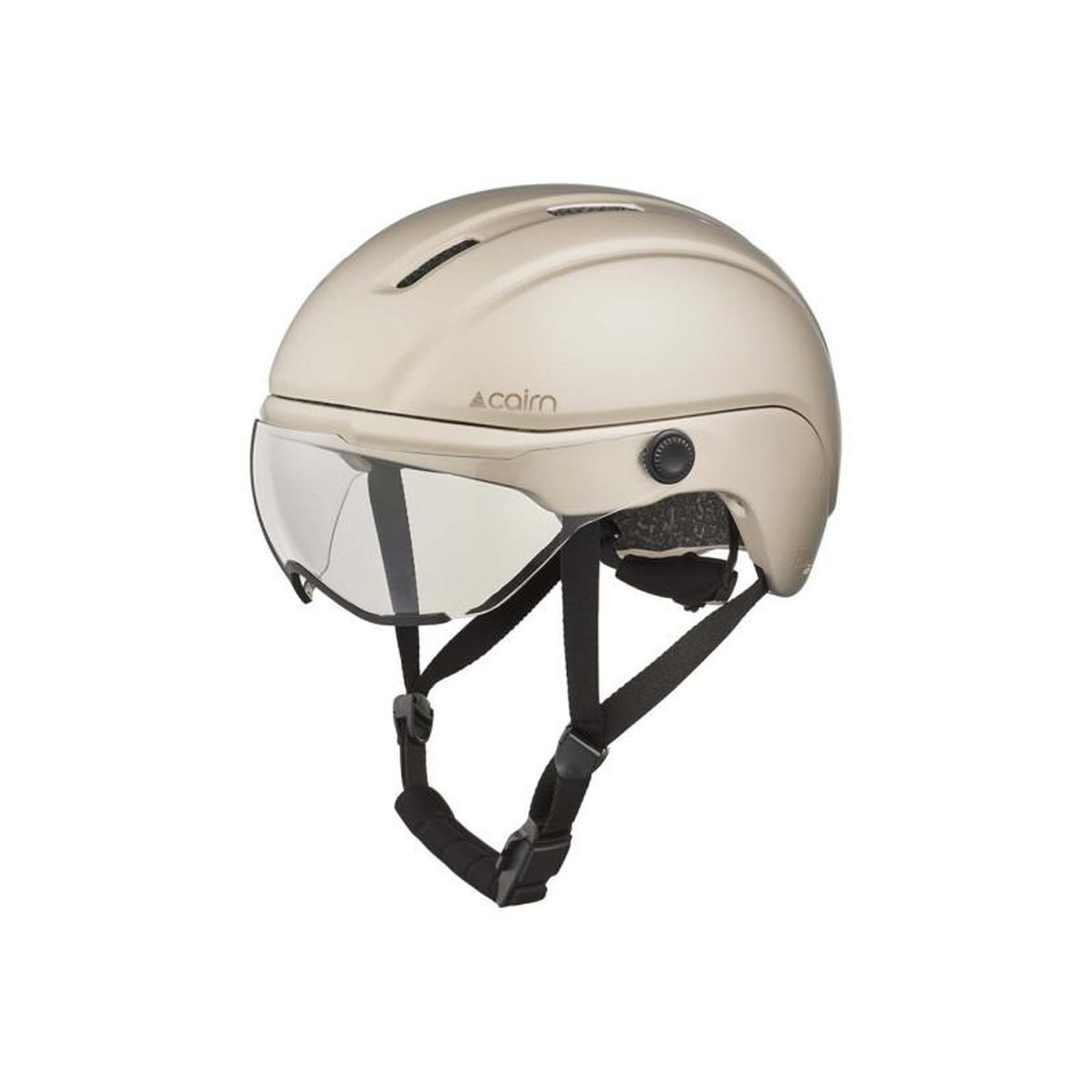 CAIRN Casque vélo Cairn FUSE Visière Mat Metallic Cream taille M