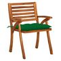 Voir la diapositive 4 : VIDAXL Chaises de jardin avec coussins lot de 8 Bois d'acacia solide