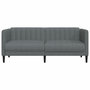 Voir la diapositive 4 : VIDAXL Canape a 2 places gris fonce tissu