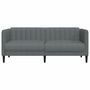 Voir la diapositive 4 : VIDAXL Canape a 2 places gris fonce tissu