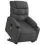 Voir la diapositive 3 : VIDAXL Fauteuil de massage inclinable Gris fonce Tissu