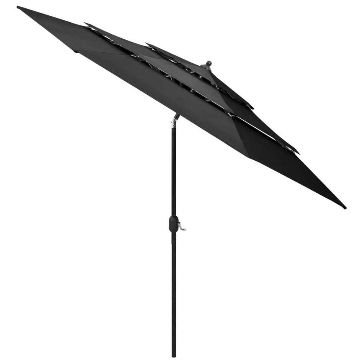 VIDAXL Parasol de jardin a 3 niveaux avec mat en aluminium anthracite