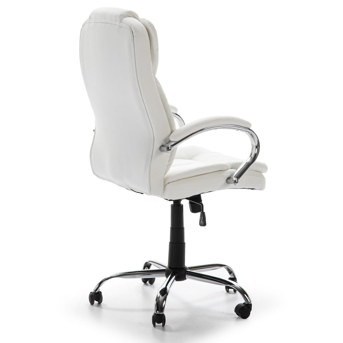 VS VENTA-STOCK Fauteuil de Bureau à Hauteur réglable et inclinable Nixon Similicuir Blanc