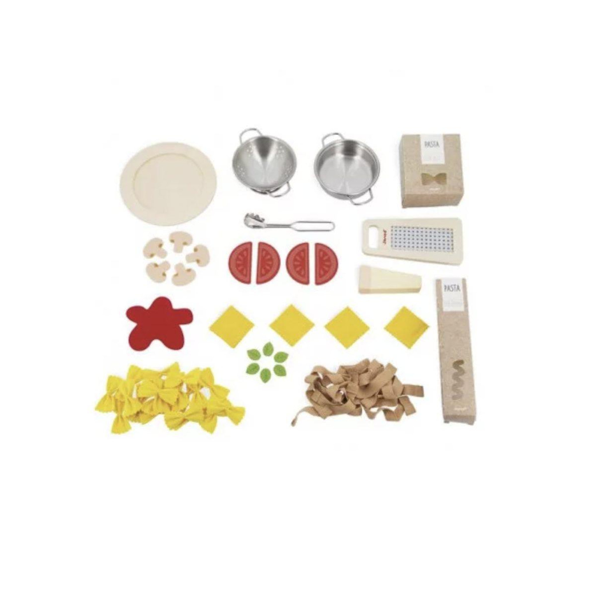 JANOD Pasta mix jeu d imitation en bois et feutrine