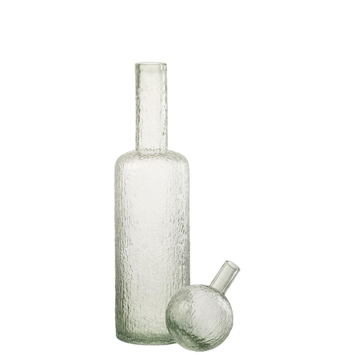 Paris Prix Bouteille Déco en Verre  Spiaggia  56cm Gris Vert