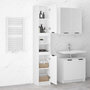 Voir la diapositive 4 : VIDAXL Armoire de salle de bain blanc 32x34x188,5 cm bois d'ingenierie