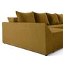 Voir la diapositive 5 : BEST MOBILIER Mike - canapé panoramique en u - 7 places - convertible avec coffre - en velours côtelé
