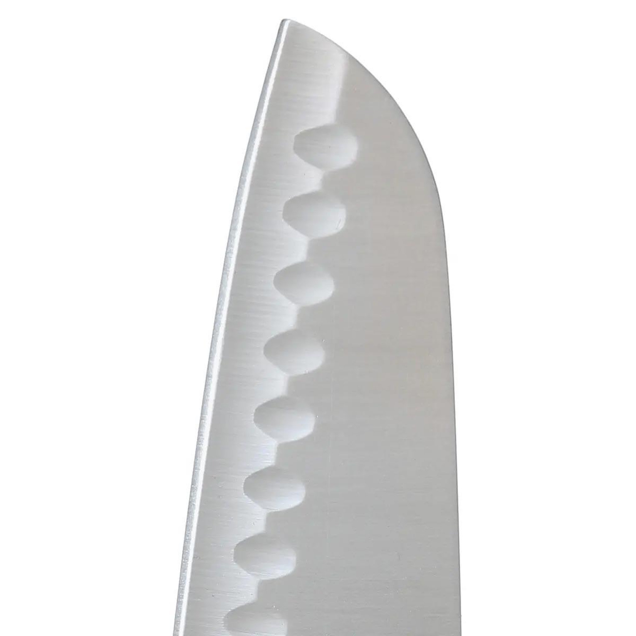 Voir la diapositive 2 : B BASIC & CO Couteau japonais santoku  dice  inox 29cm noir