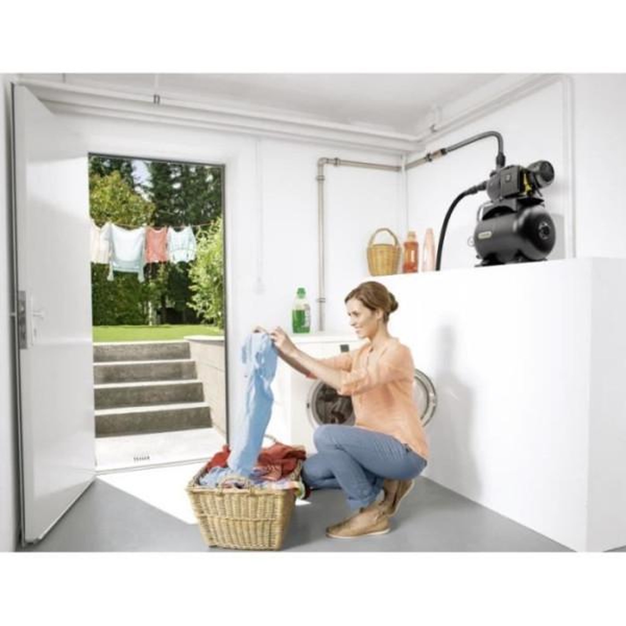 Voir la diapositive 4 : KARCHER Pompe de surface automatique karcher bp 3.200 home pour l'alimentation domestique a partir de l'eau récupérée