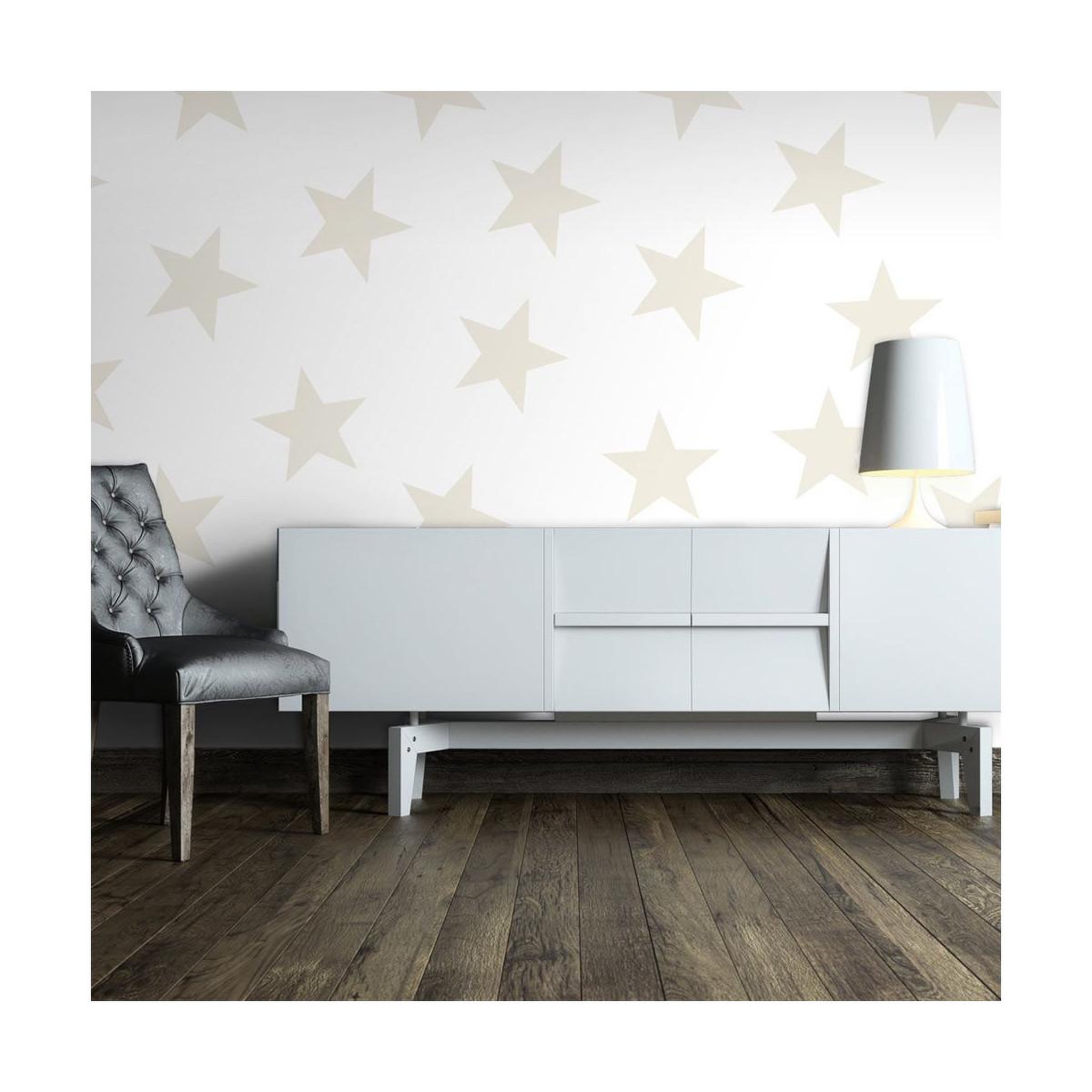 Voir la diapositive 1 : Paris Prix Papier peint  beige star