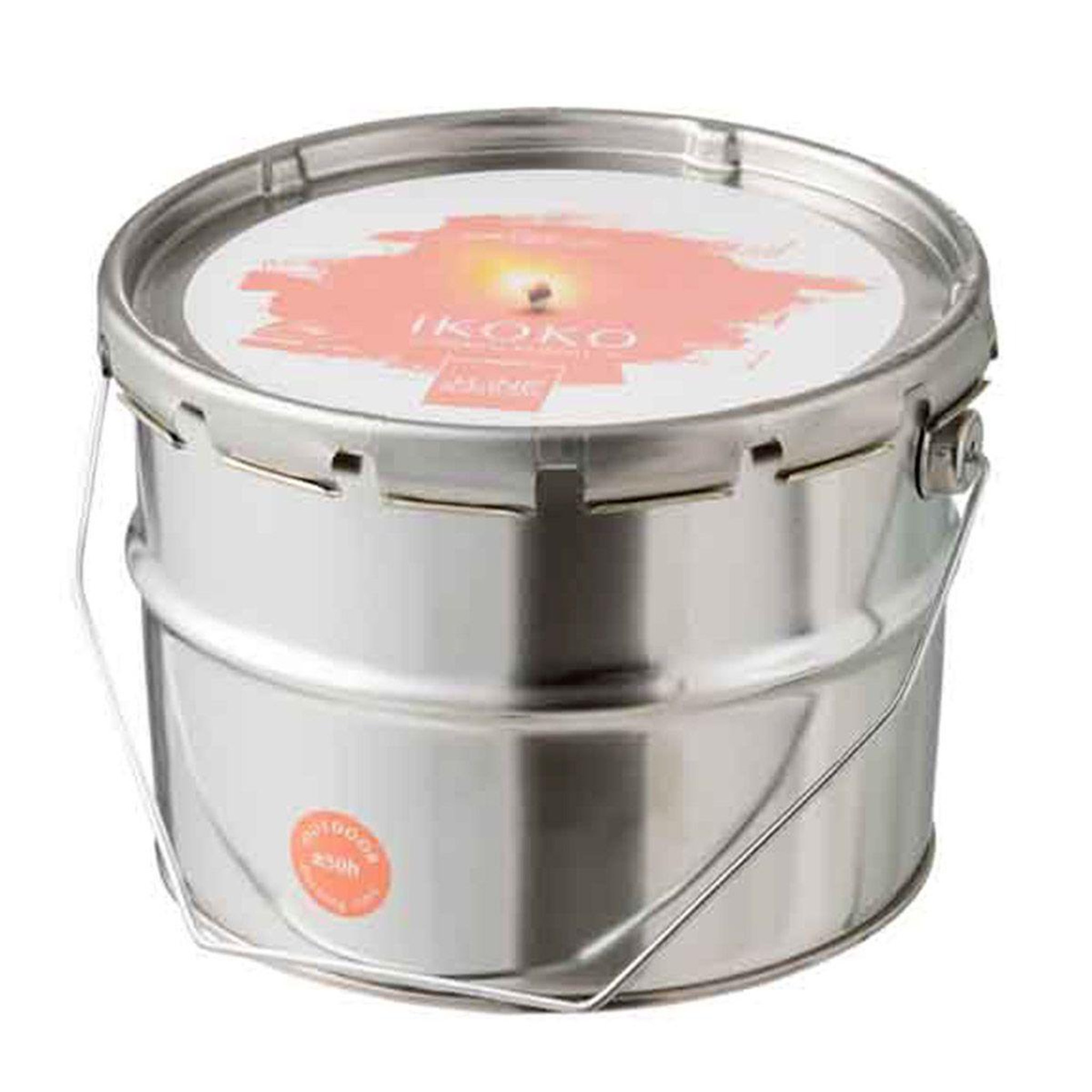 Voir la diapositive 2 : J-LINE Bougie Parfumée  Ikoko Citronnelle  18cm Saumon