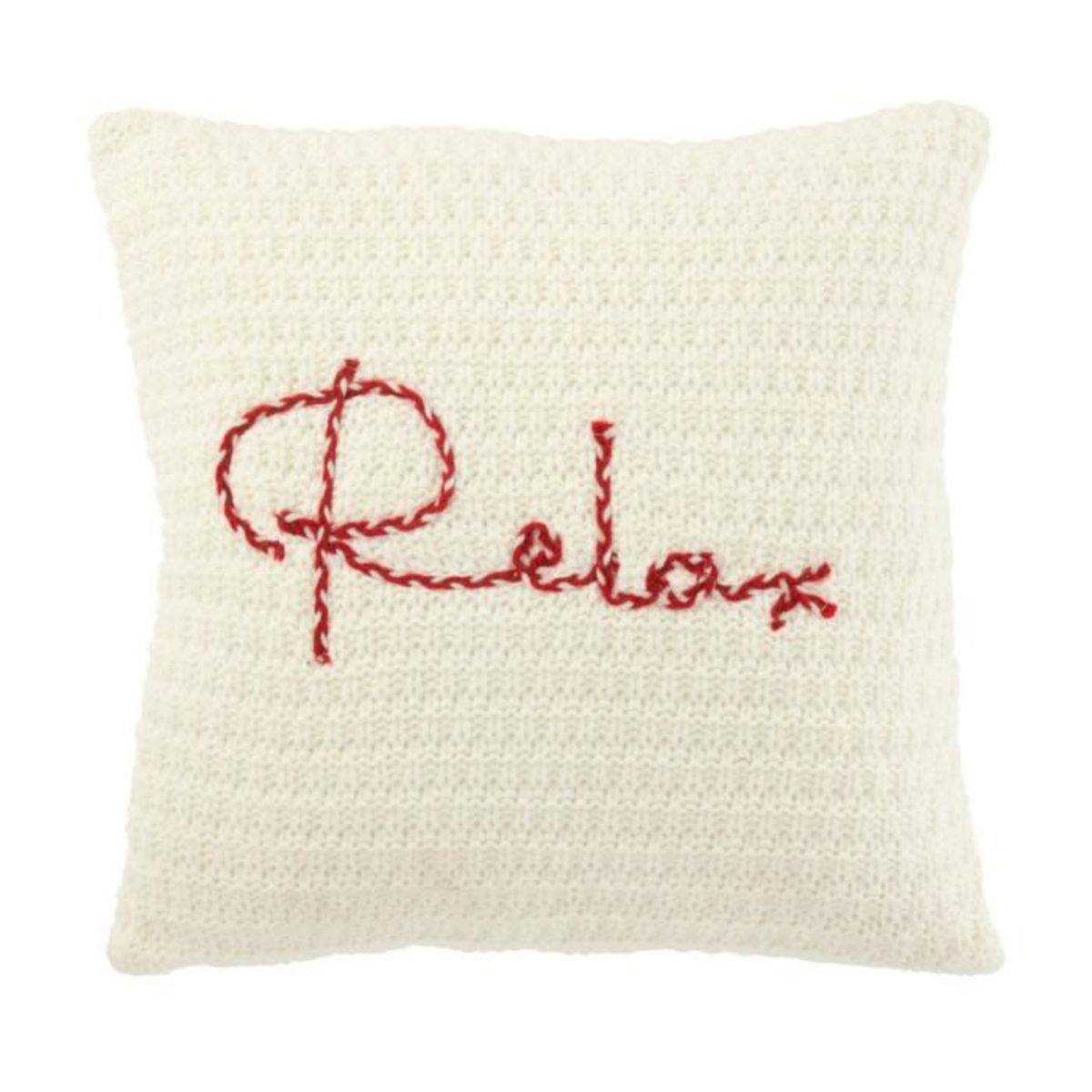 Paris Prix Coussin Déco  Relax  45x45cm Blanc