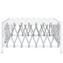 Voir la diapositive 3 : VIDAXL Table de jardin blanc 70x70x34 cm tissu tisse
