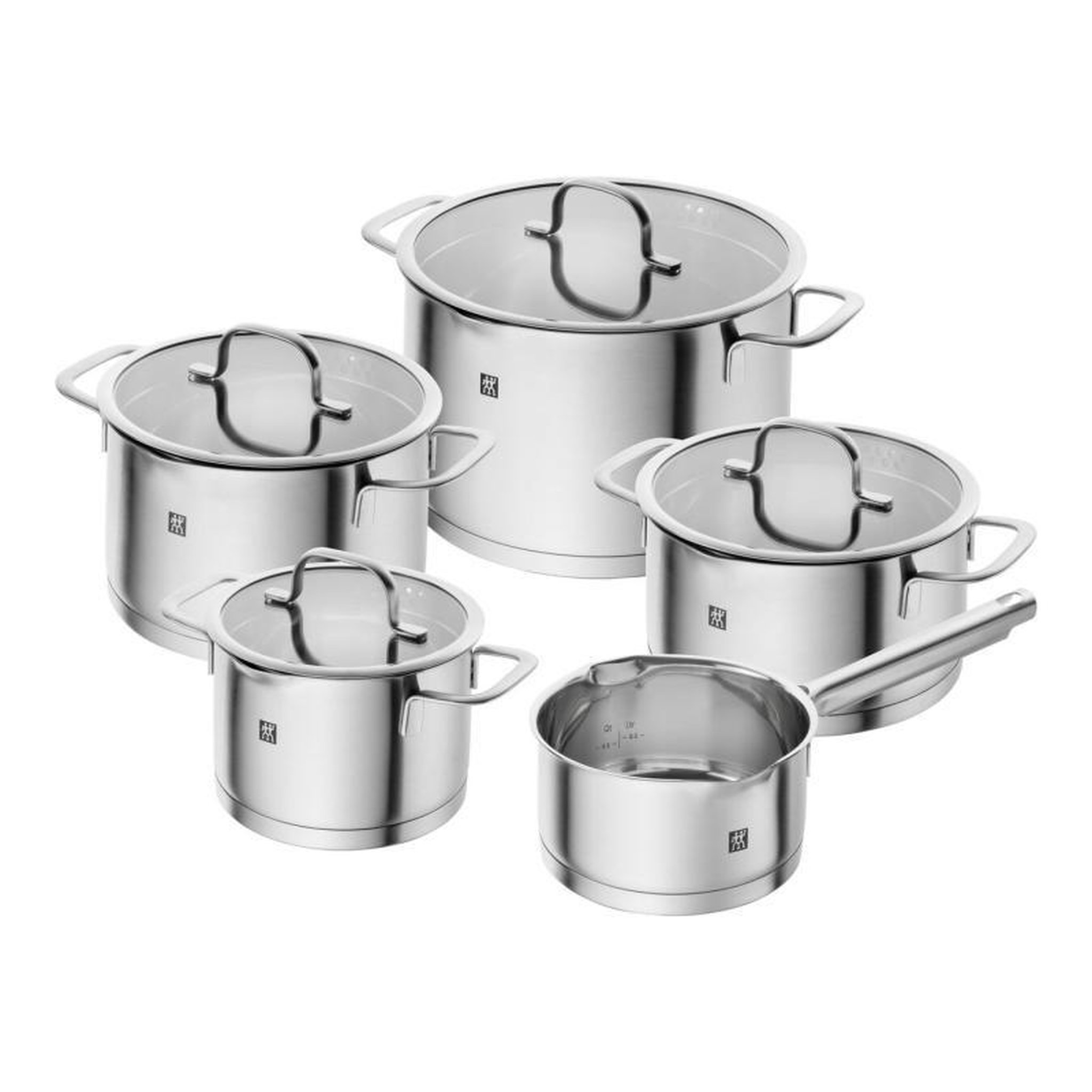 Voir la diapositive 2 : ZWILLING Zwilling TrueFlow Pot Set 5pcs stainless steel 66920-005-0 669200050 (66920-005-0)
