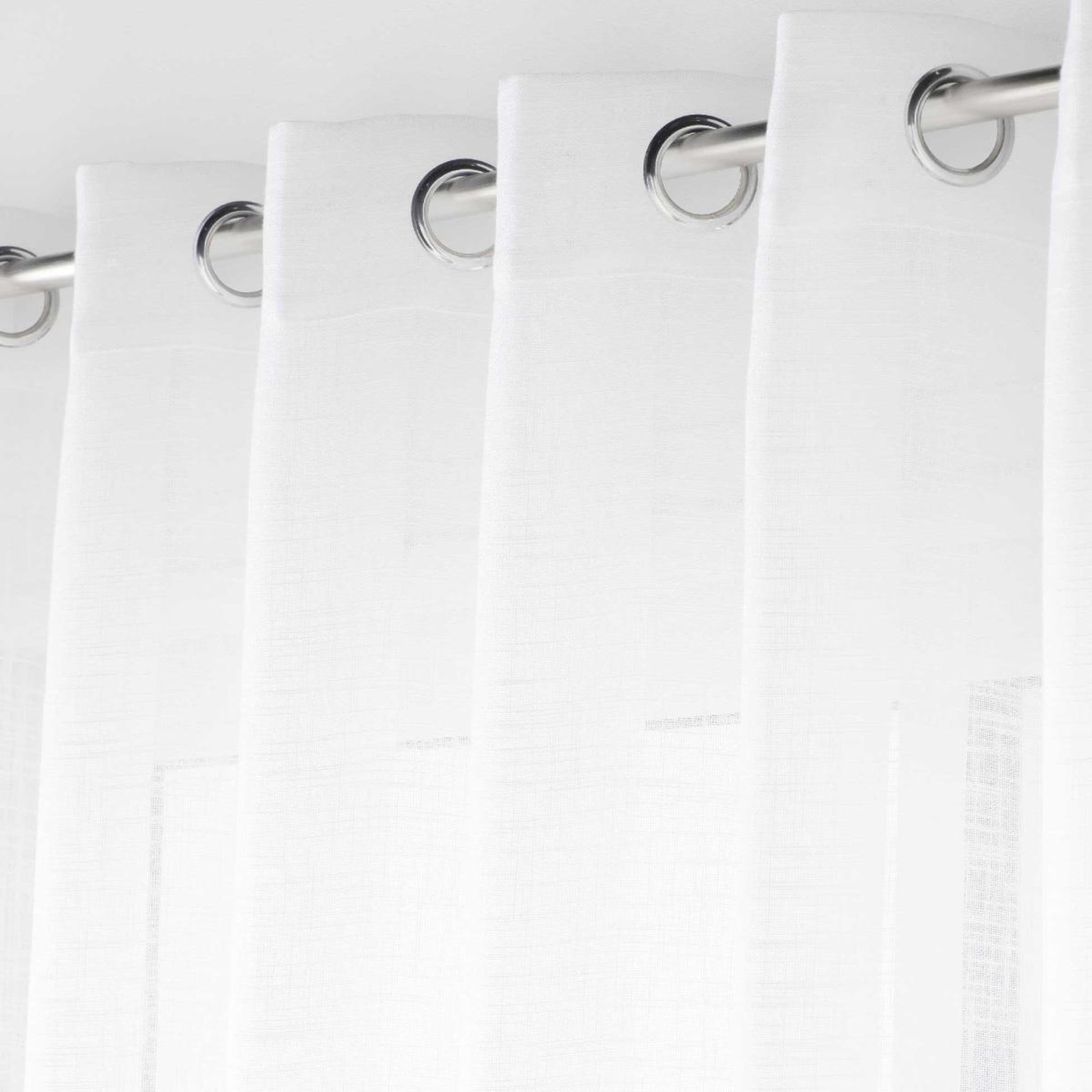Voir la diapositive 2 : Douceur d'Intérieur Rideau voilage  haltona  300x240cm blanc