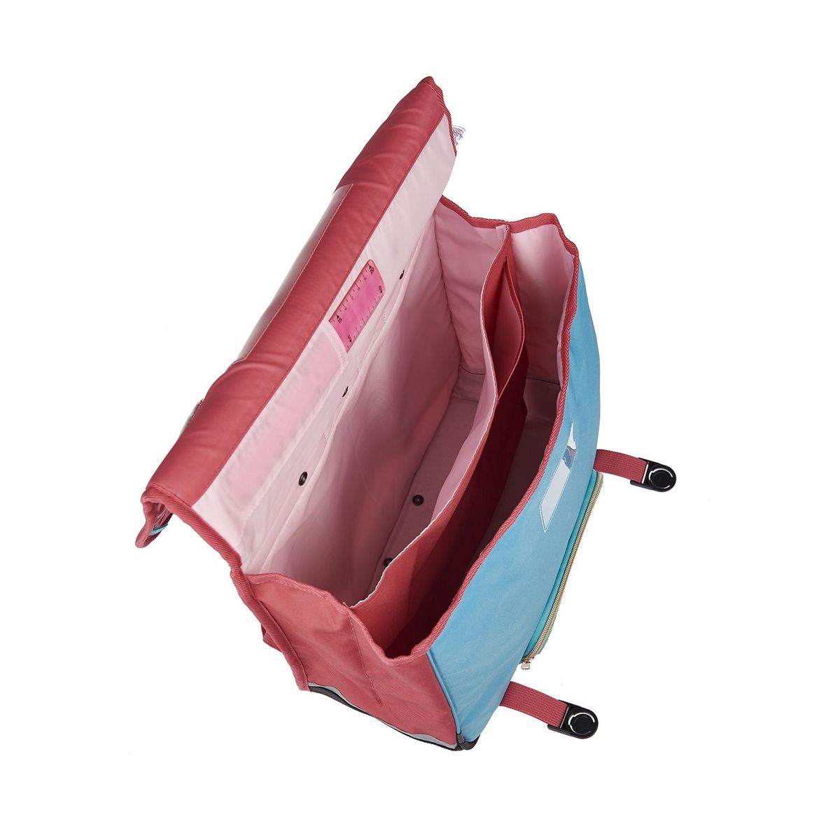 AUCHAN Cartable à roulettes 41 cm CM1/CM2 multicolore Fashion Mermaid