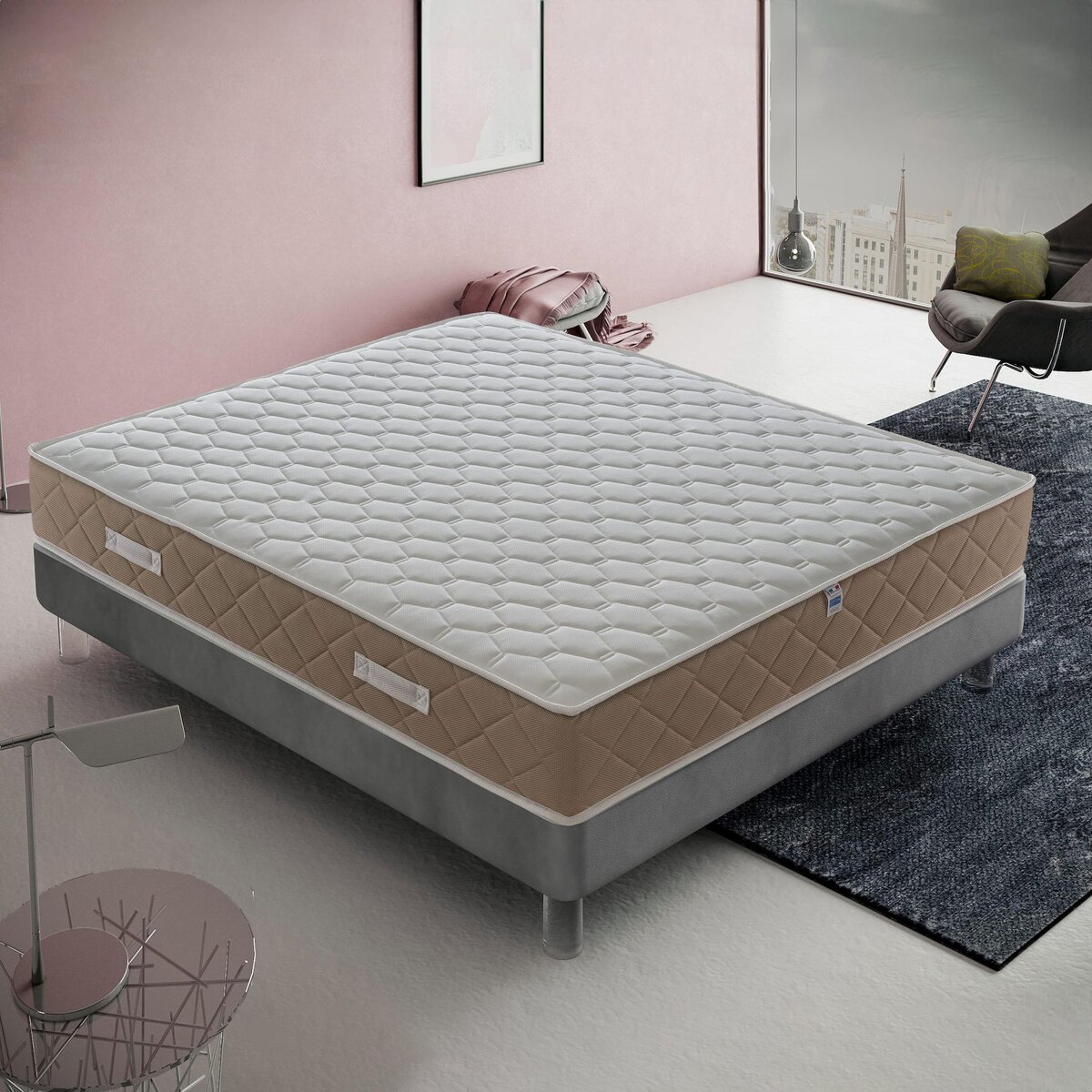 ILOVESLEEP Matelas Ressorts Ensachés GOLDRELAX - Accueil Mémoire De Forme - Epaisseur 23 Cm