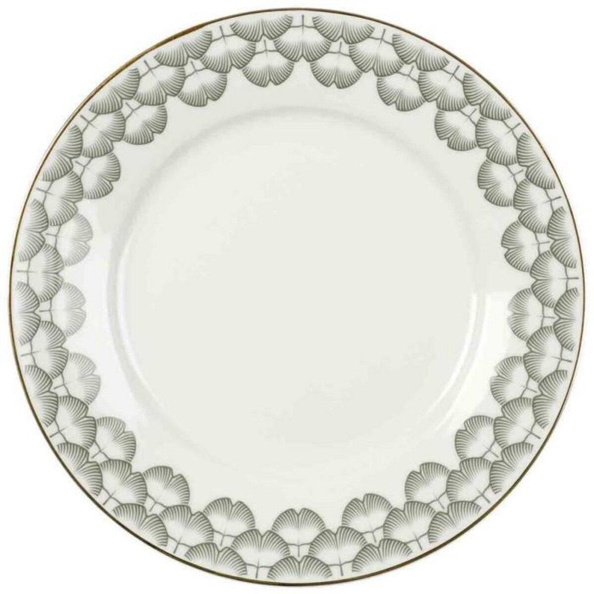 Paris Prix Lot de 6 Assiettes à Dessert  Ginkolo  19cm Blanc