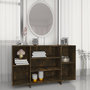 Voir la diapositive 1 : VIDAXL Buffet chene fume 120x30x75 cm bois d'ingenierie