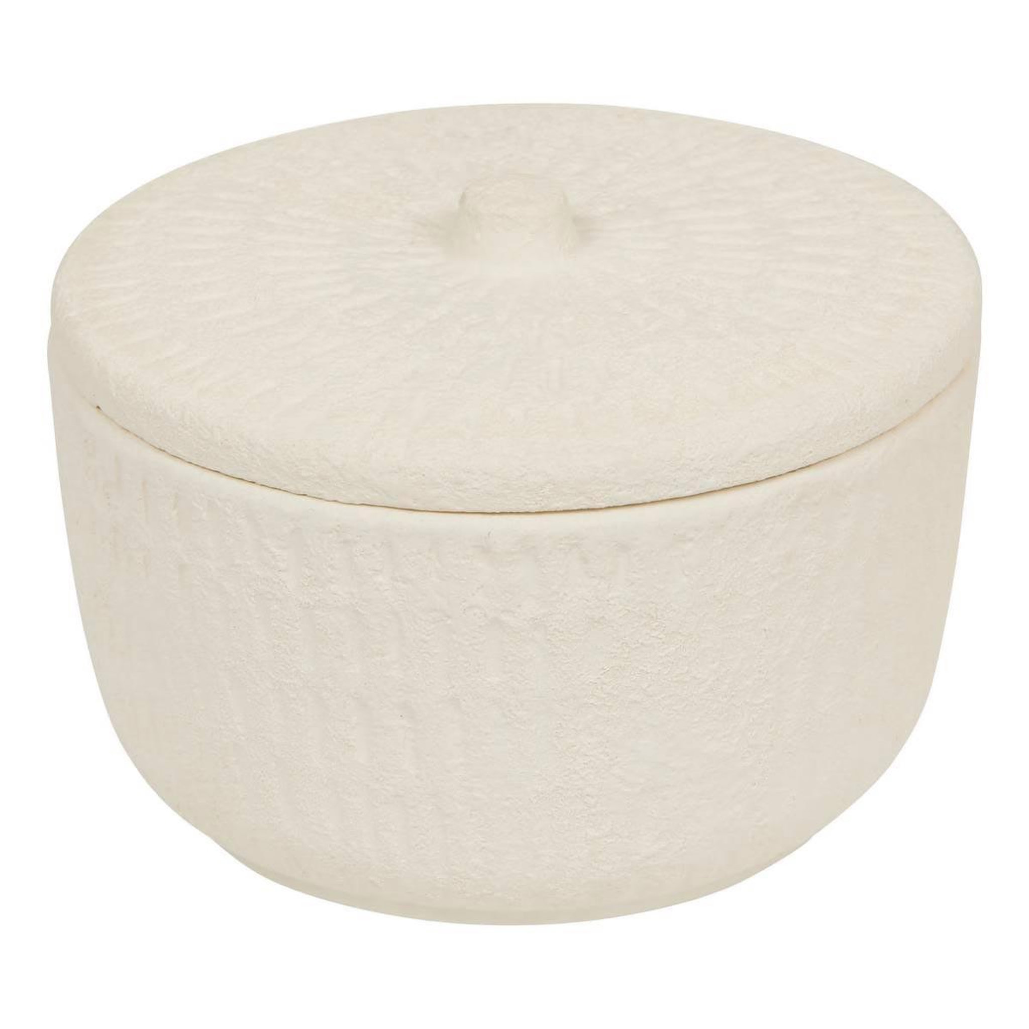 ATMOSPHERA Boîte déco en céramique  sien  15cm blanc