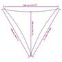 Voir la diapositive 6 : VIDAXL Voile d'ombrage 160 g/m^2 Taupe 3,6x3,6x3,6 m PEHD