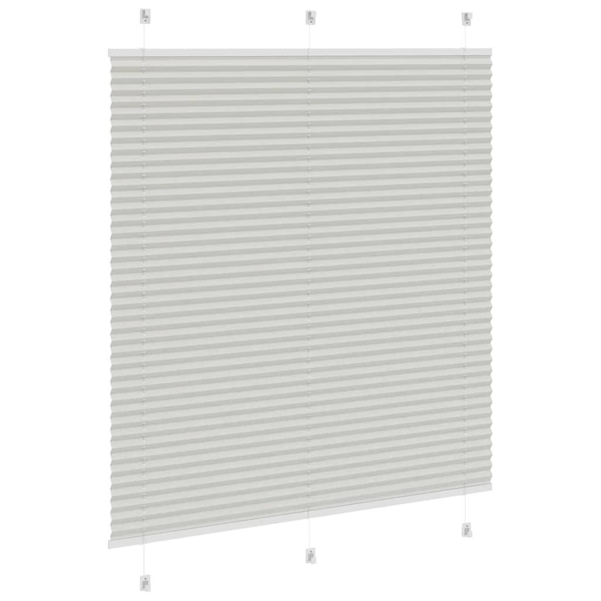 Voir la diapositive 4 : VIDAXL Store plisse gris clair 115x150cm largeur du tissu 114,4cm