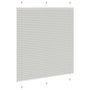 Voir la diapositive 4 : VIDAXL Store plisse gris clair 115x150cm largeur du tissu 114,4cm