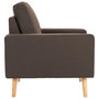 Voir la diapositive 4 : VIDAXL Fauteuil marron tissu