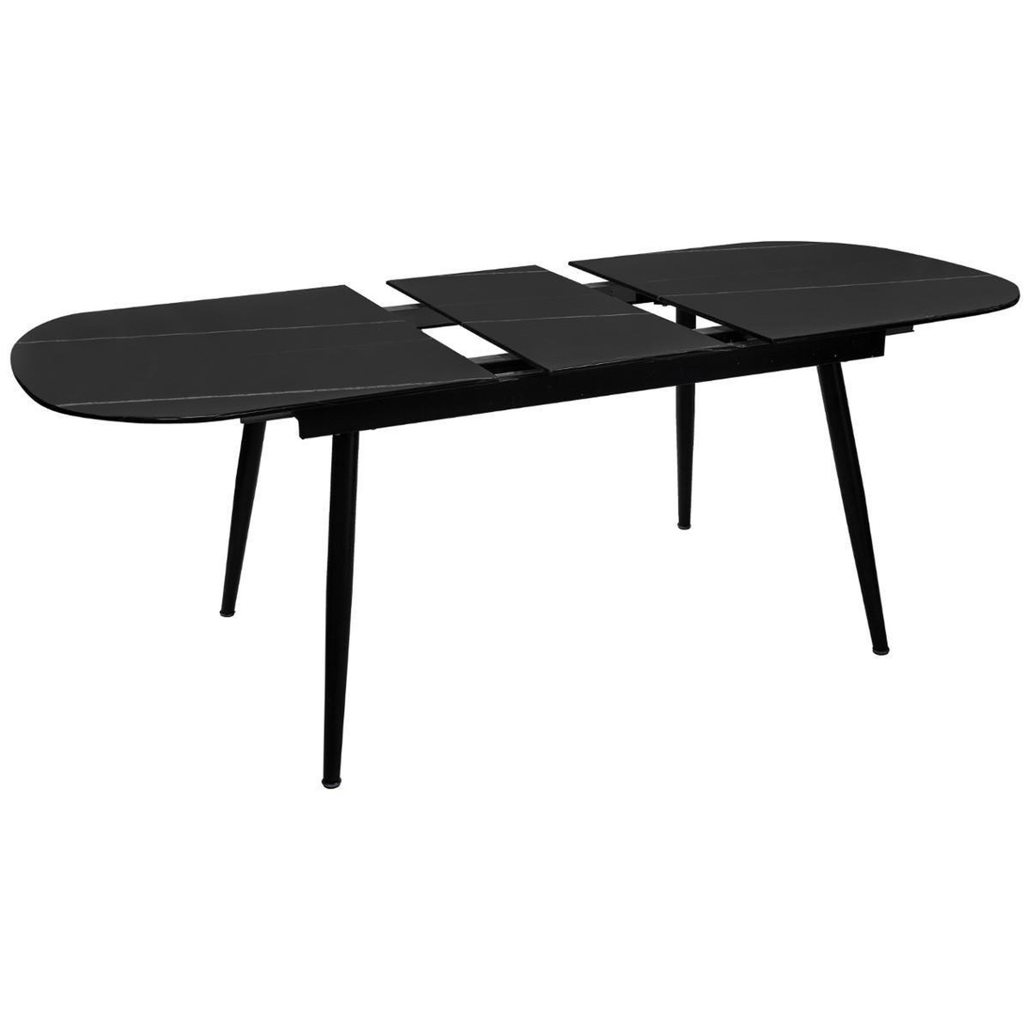 Voir la diapositive 2 : ATMOSPHERA Table de repas extensible  mapu  160-200cm noir