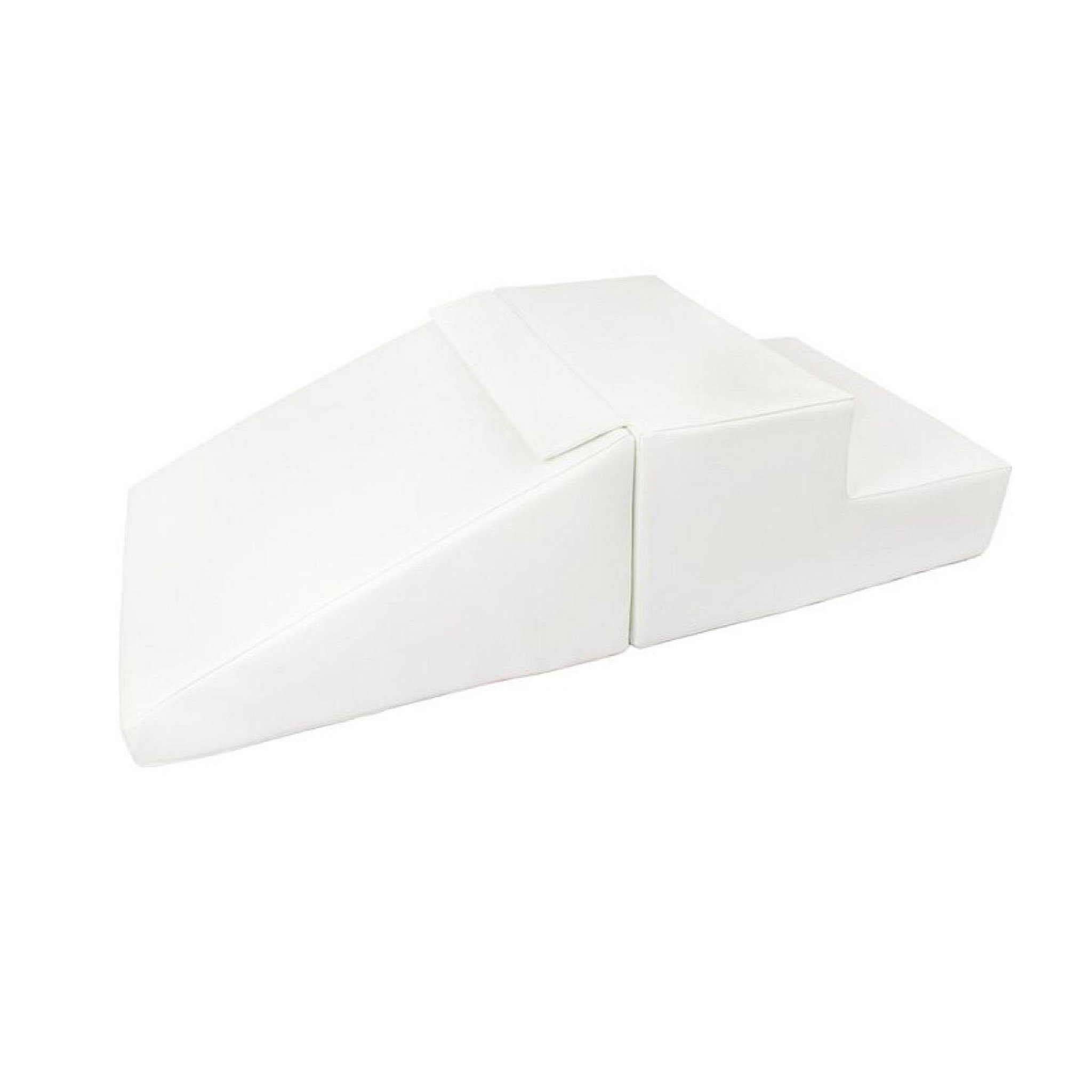 VELINDA Set de 2 grands blocs en mousse blanc
