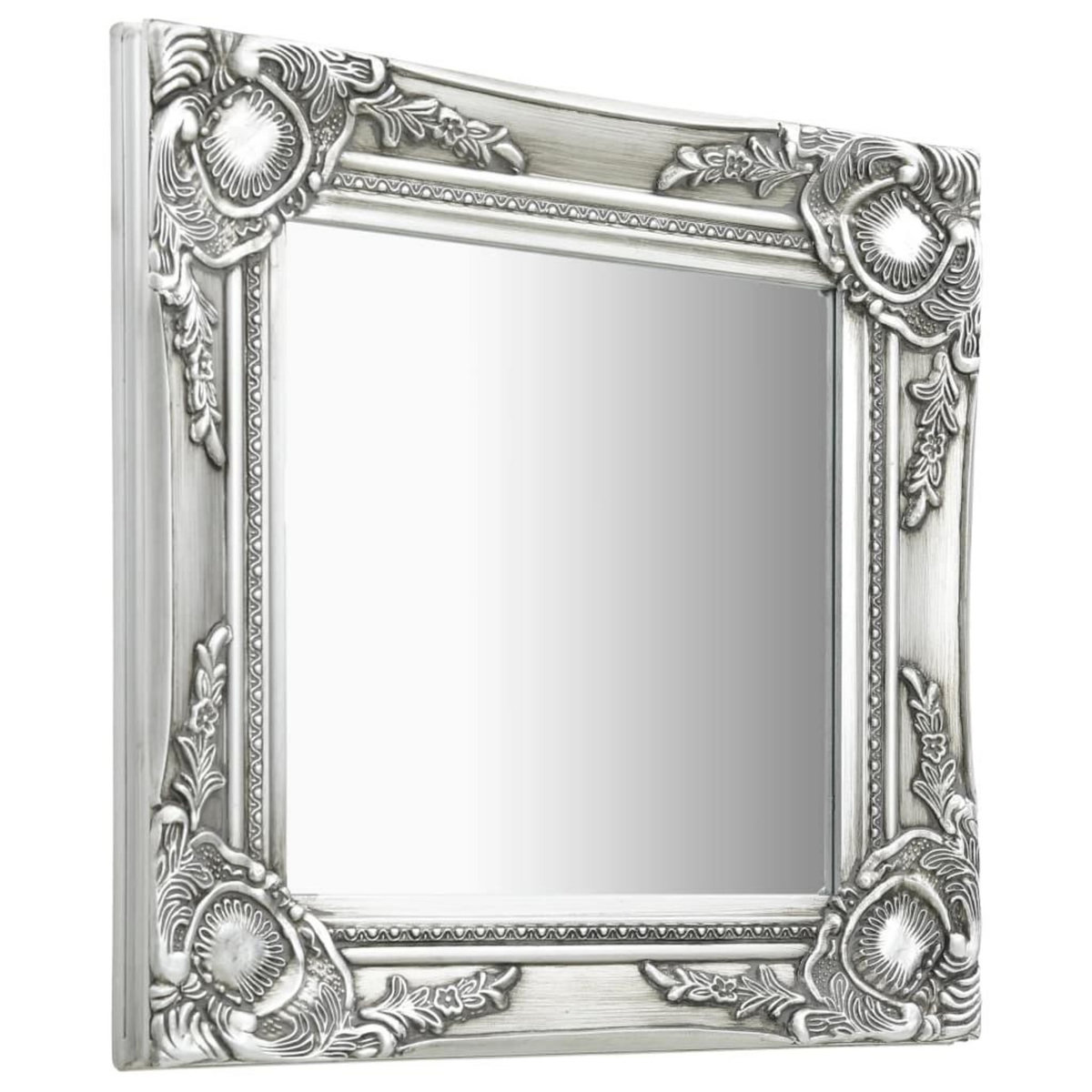 VIDAXL Miroir mural style baroque 40x40 cm Argente