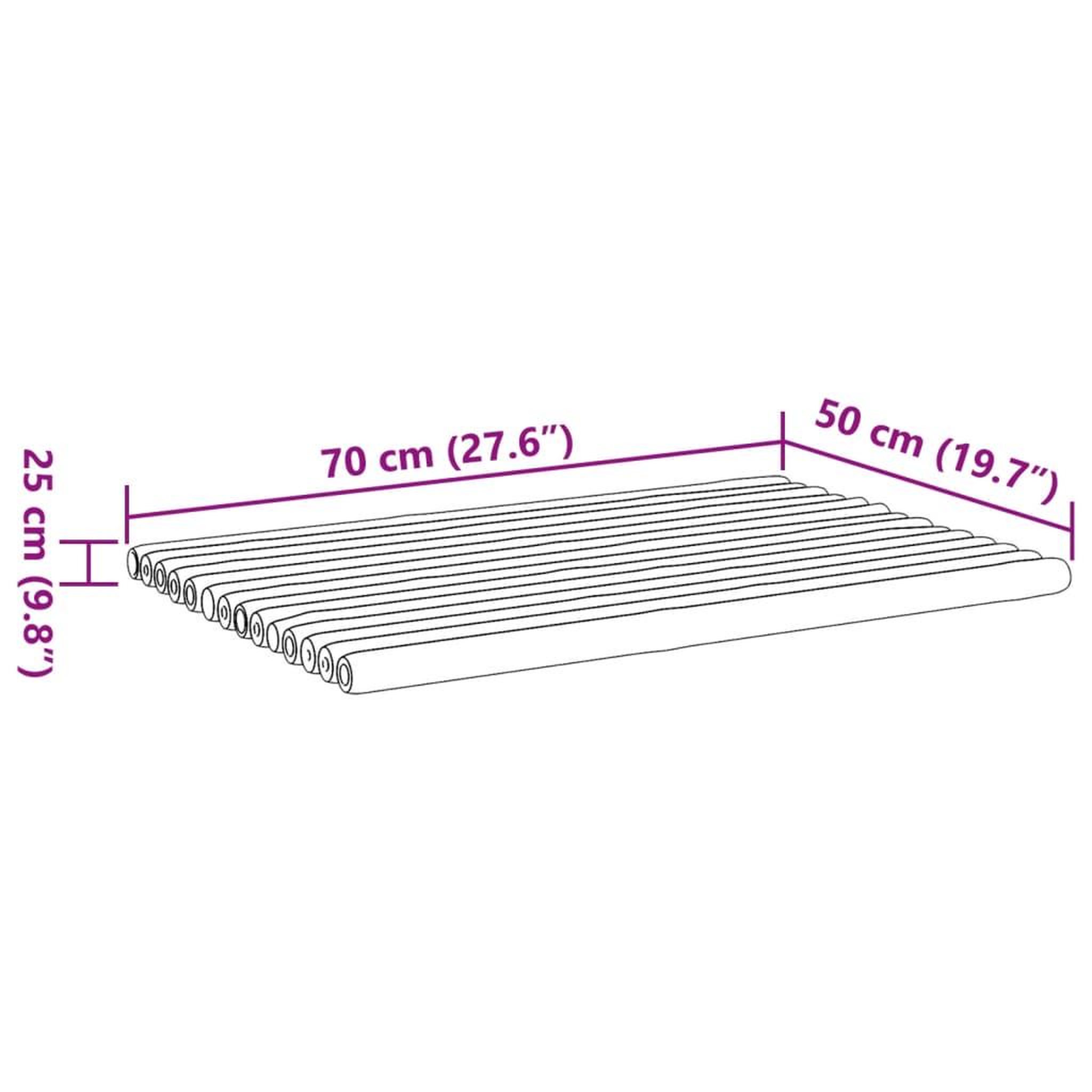 Voir la diapositive 6 : VIDAXL Tapis de bain 2 pcs 70x50 cm bambou