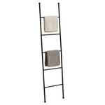 IDIMEX Echelle CASTEL porte-serviettes avec 5 barreaux, en métal. Coloris disponibles : Blanc