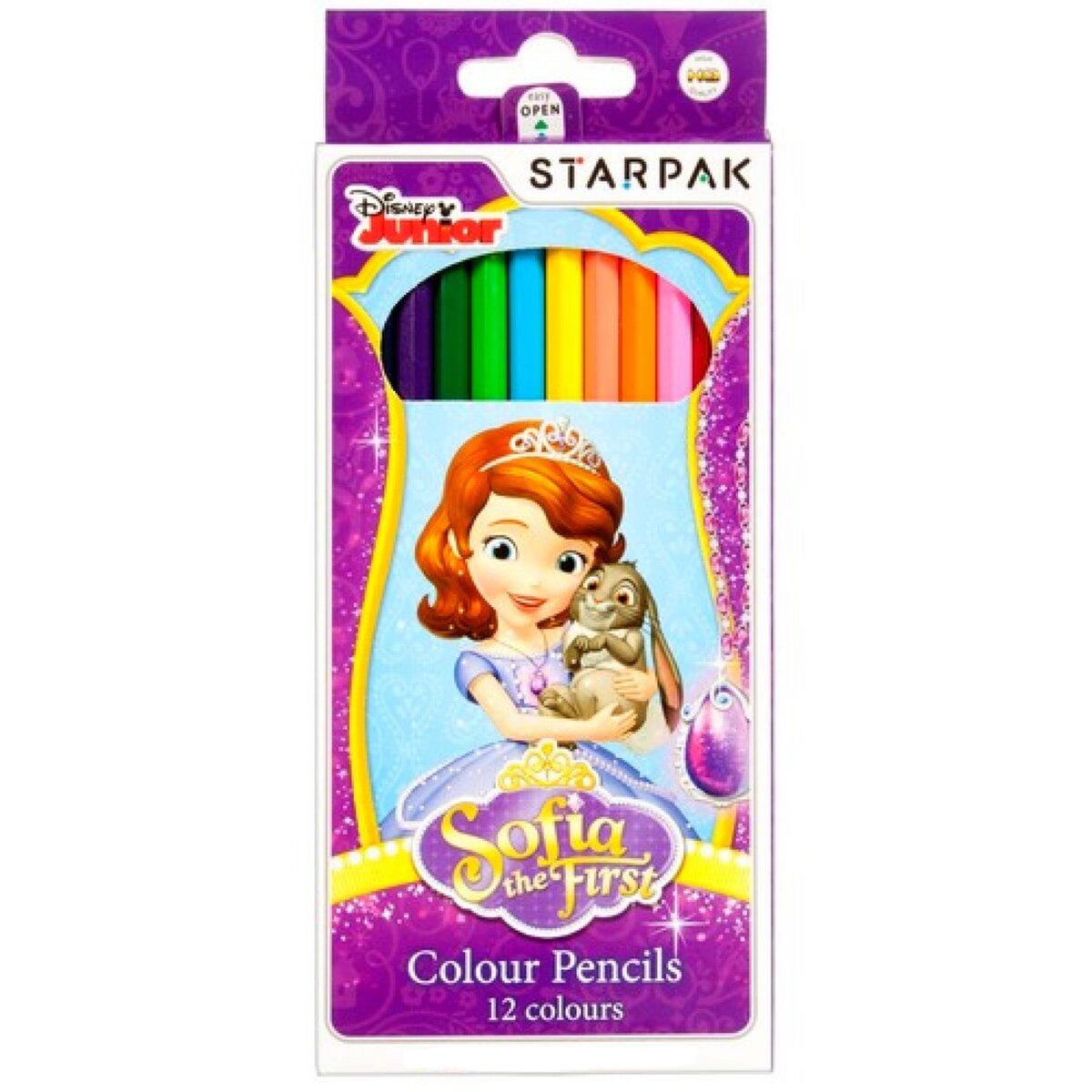  12 crayon de couleur Princesse Sofia Disney