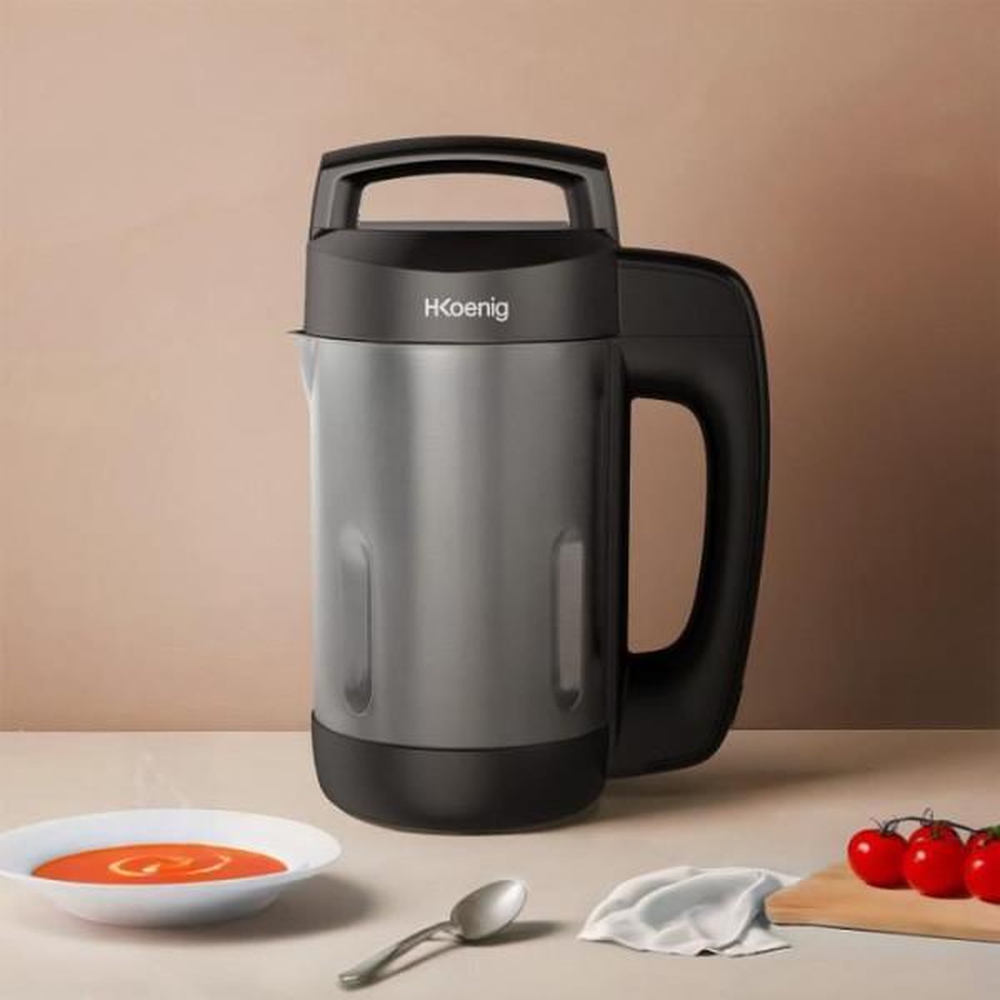 Voir la diapositive 3 : HKOENIG Blender  chauffant - H.Koenig - MXC20 - 850 W - 1,1 L - Inox - 2 programmes de cuisson - noir