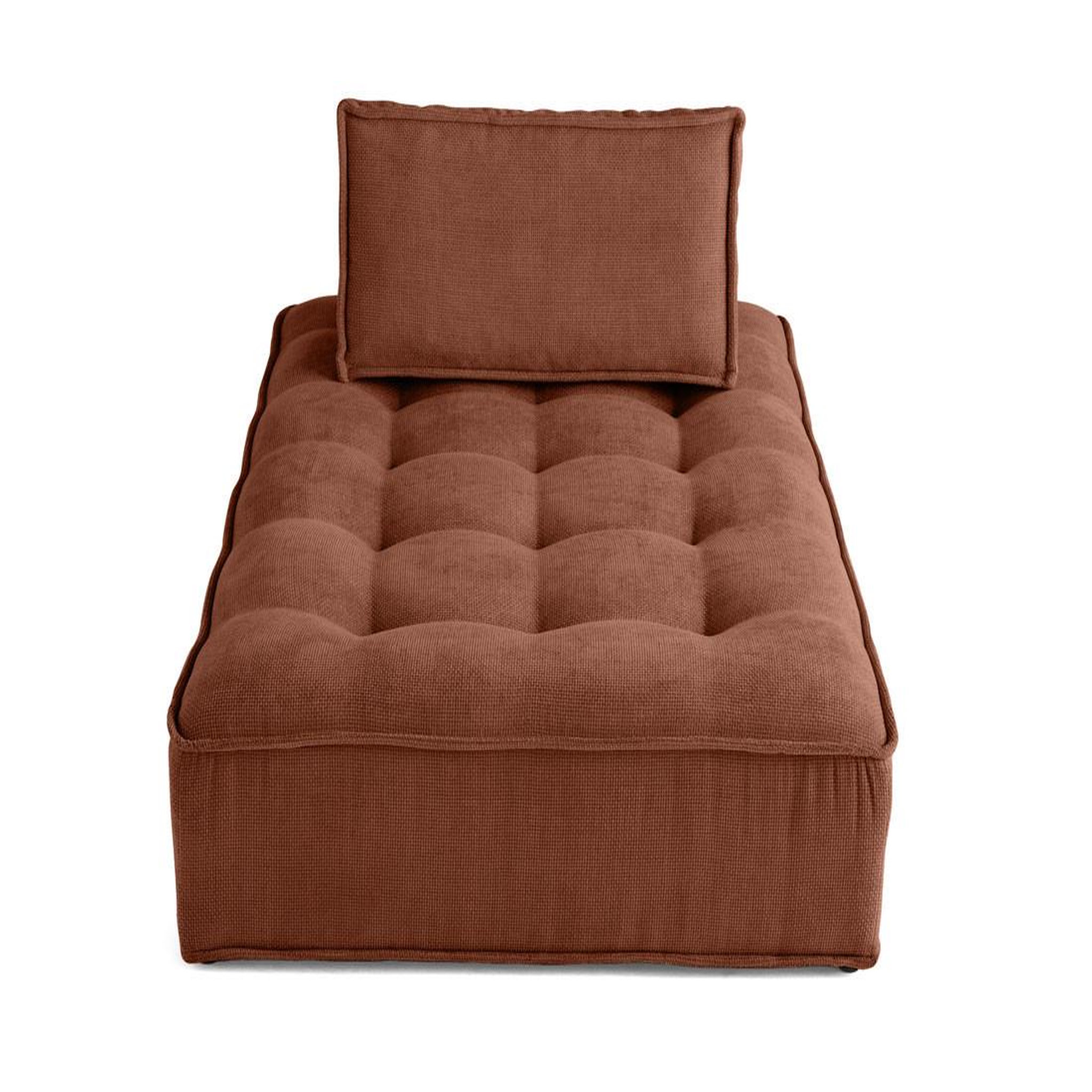 Voir la diapositive 6 : BEST MOBILIER Marisol - module d'assise méridienne - velours texturé