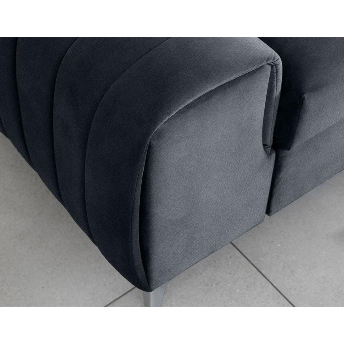 BEST MOBILIER Talisay - canapé droit 3 places - convertible - en velours