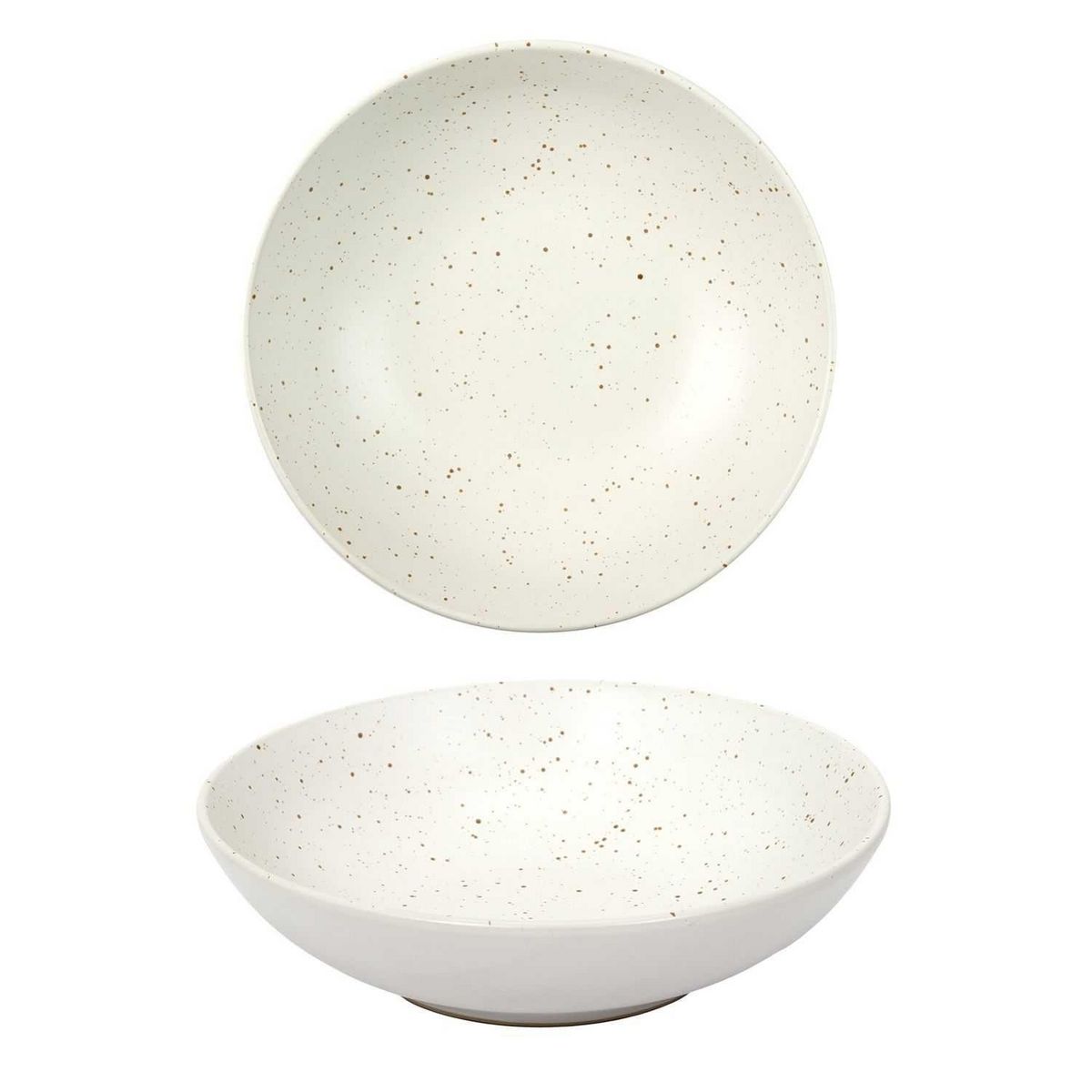 TOILINUX Lot 18 assiettes de service gamme Portofino - Blanc