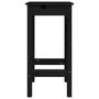 Voir la diapositive 4 : VIDAXL Chaises de bar lot de 2 noir 40x40x78 cm bois de pin solide
