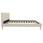 Voir la diapositive 3 : Lit scandinave tissu avec tête de lit et sommier 160x200 cm PORTIMAO