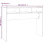 Voir la diapositive 6 : VIDAXL Table console Sonoma gris 105x30x80 cm Bois d'ingenierie