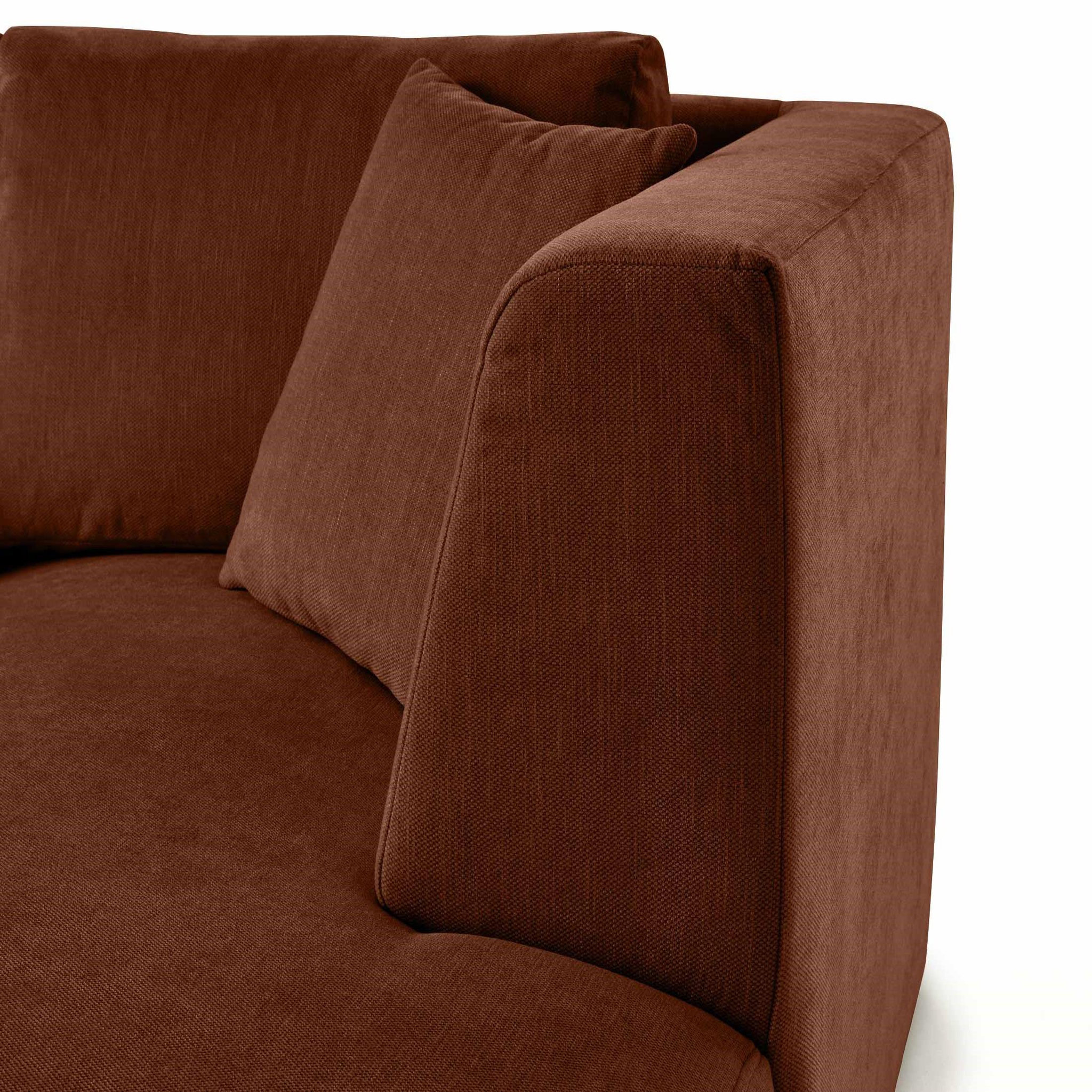 Voir la diapositive 5 : LISA DESIGN Santorini - module d'assise méridienne droit - en tissu texturé