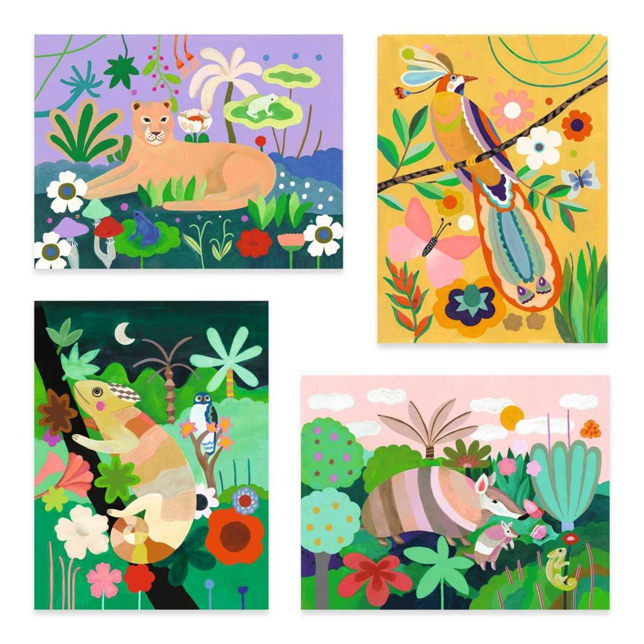 Voir la diapositive 5 : Djeco Coffrets peinture - foret tropicale